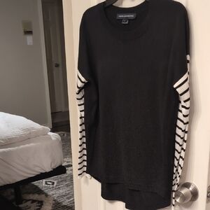 Black and White Striped Sweater